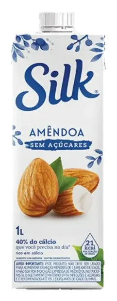 SILK AMENDOA S/ ACUCAR 12X1L