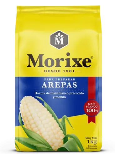 FARINHA PARA AREPAS MORIXE 1KG FD 20KG