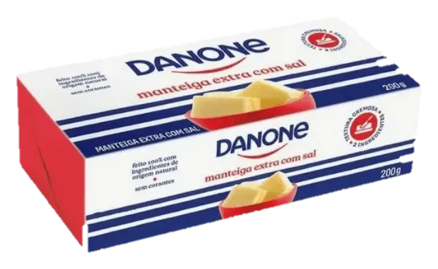 DANONE MANTEIGA 200GX1 C/ SAL TABLETE CX25