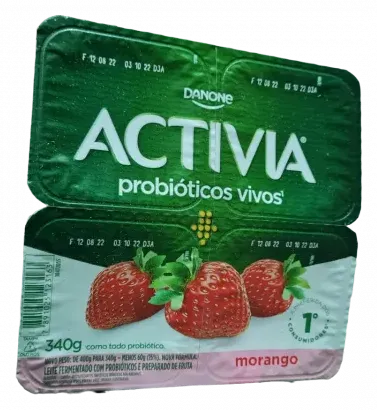 ACTIVIA 340GX4 POLPA MORANGO CX12