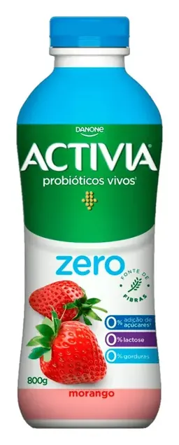 ACTIVIA ZERO LIQ 800GX15 MORANGO