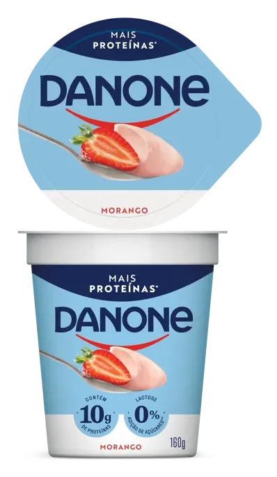 DANONE IOGURTE COM PROTEÍNA MORANGO 160GX20