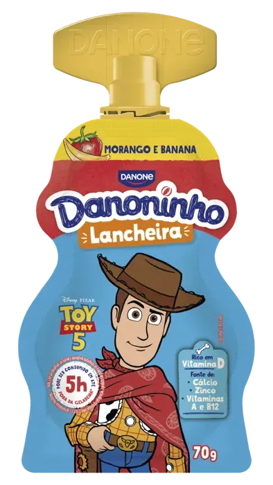 DANONINHO POUCH IOGURTE MORANGO/BANANA 70GX20UN
