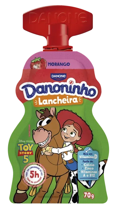 DANONINHO POUCH IOGURTE MORANGO 70GX20UN