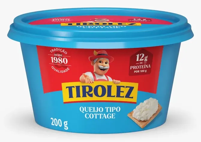 QUEIJO TIPO COTTAGE TIROLEZ 200G CX 16UN