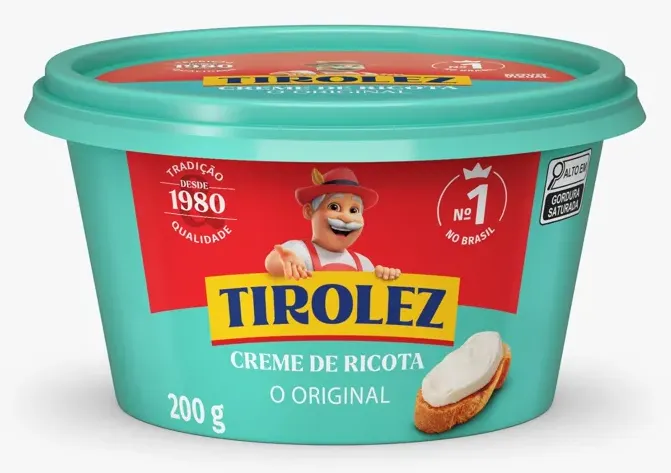 CREME DE RICOTA TIROLEZ 200G CX 16UN