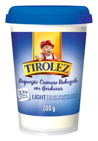 REQUEIJAO LIGHT COPO TIROLEZ 200G CX 24UN