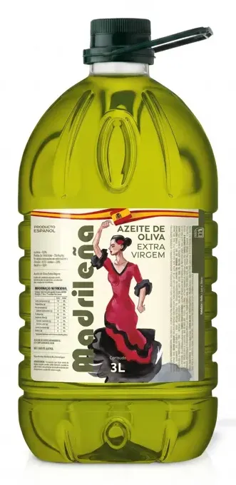AZEITE DE OLIVA EXTRA VIRGEM 0,5% MADRILENA 3L CX 4 UN