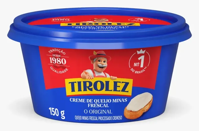 CREME DE QUEIJO MINAS FRESCAL TIROLEZ 150G CX 16UN
